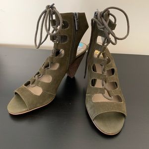 Vince Camuto Green Lace-up Sandals